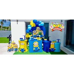 Minions Round Backdrop