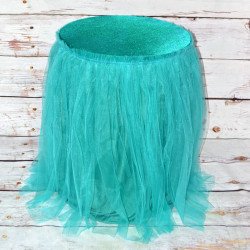 Teal Tutu Pedestal Covers