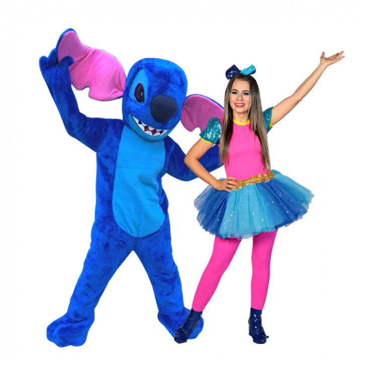 Cosplay Lilo & Stitch Mascot Advertising Costume Birthday Fancy Dress Party  Animal carnival Celebration stage perform shows prop