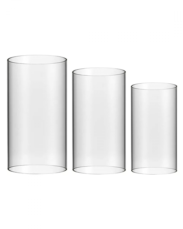 Round Acrylic Cylinder Tables Set