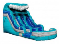 15 Ft Aqua Breeze Double Lane Water Slide